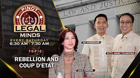 LIVE: Rebellion and Coup d'etat - Pinoy Legal Minds | Septermber 23, 2023