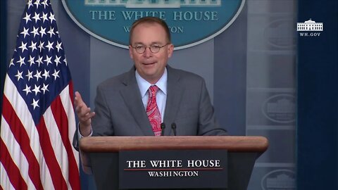 Mick Mulvaney "I Have News For Everybody! GET OVER IT! We Do This All The Time In Foreign Policy""