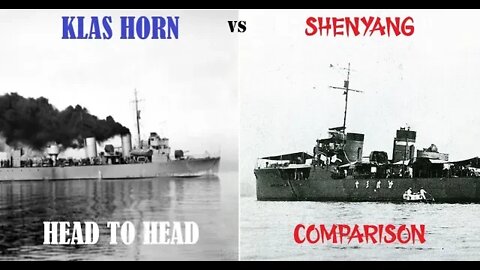 Tech Tree DD Comparison - Klas Horn v Shenyang (World of Warships Legends)