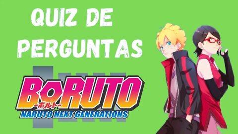 Quiz de Perguntas de Boruto 🤔 98% Falharam Nesse Quiz de Boruto