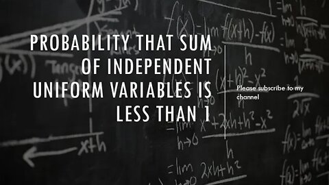 sum of random variables uniform distribution and its pdf, cdf