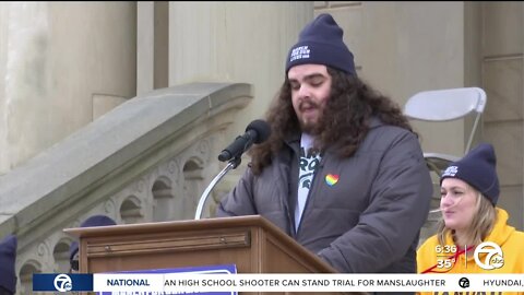 MSU shooting victim speaks out at March For Our Lives Rally in Lansing