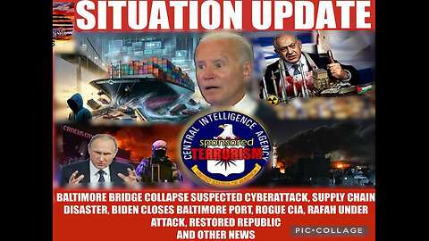 Situation Update - Baltimore Bridge Collapse Cyberattack - 3/30/24..