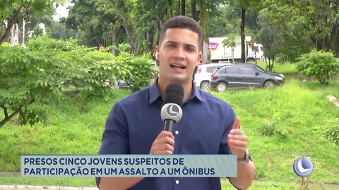 Presos cinco jovens suspeitos de participação em assalto a um ônibus