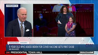 9-year-old who asked Pres. Biden for vaccine in Milwaukee gets first dose