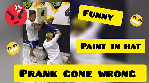 Paint colour in hat 😂 prank gone wrong 😡