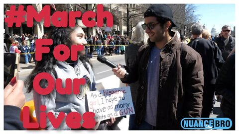 Interviewing Gun Control Protesters At March For Our Lives Protest