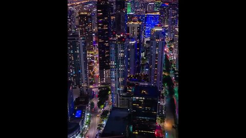 Miami's nocturnal beauty takes flight as the city comes alive with a vibrant glow Share this post