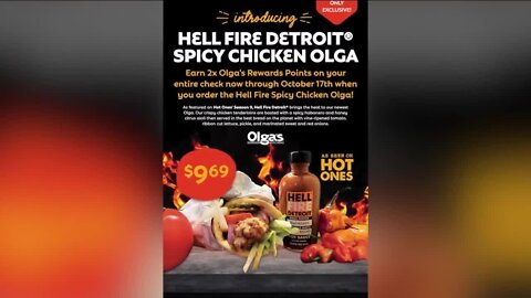 Olga's Kitchen unveils Hell Fire Detroit Spicy Chicken Olga