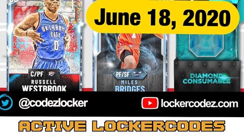 All Active #LockerCodes 06.18.2020 7:44AM EST