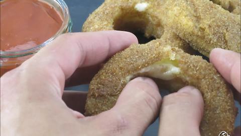 Mozzarella onion rings