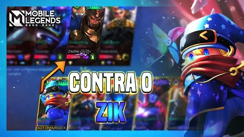 CAÍ CONTRA O ZIKZIRA E MOSTREI MEU BARATÃO | Mobile Legends