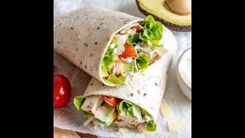 Simple but healthy chicken wraps