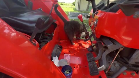 Kubota Tractor L4400 - Help Loose Steering Wheel or What? Wheel Changes Position For Going Straight