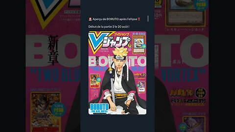 Aperçu de BORUTO après l'ellipse‼️