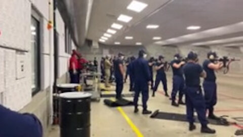 Coast Guard Training Center Yorktown indoor gun range