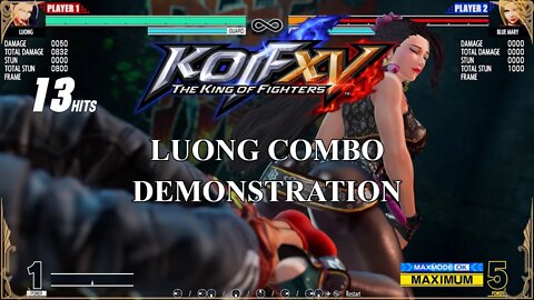 Luong "Maxmode" Combo (The King of Fighters XV — Training)