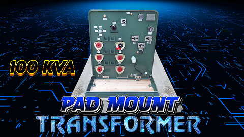 100 KVA Pad Mount Transformer, 12000V Delta Primary, 240/120V Secondary