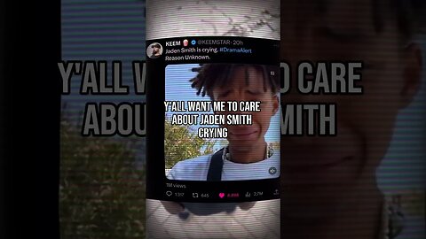 Jaden Smith Is Crying Reason Unknown