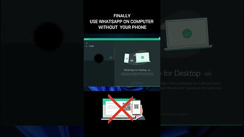 You can finally use WhatsApp on Windows without your phone | New Updates #shorts #whatsapp #updates