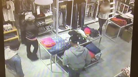 Surveillance video in True Religion clothing theft