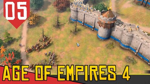 DEFENDENDO o CASTELO INGLES - Age of Empires 4 #05 [Conhecendo o Jogo Gameplay PT-BR]