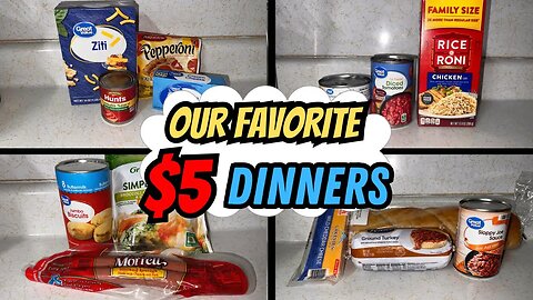 The BEST $5 Dinners That Are Kid Approved ✅ || Budget Friendly Meals For Families