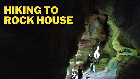 Hiking Rock House - Hocking Hills, OH