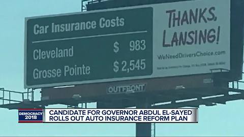 Gubernatorial candidate Abdul El-Sayed rolls out auto insurance reform plan