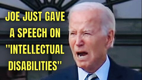 Joe Biden just gave a SLURRING & MUMBLING Disabilities Speech TODAY 🤦‍♂️