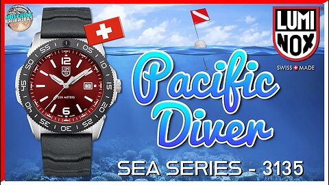 New Crimson Red Colorway! | Luminox Pacific Diver 200m Quartz Diver 3135 Unbox & Review