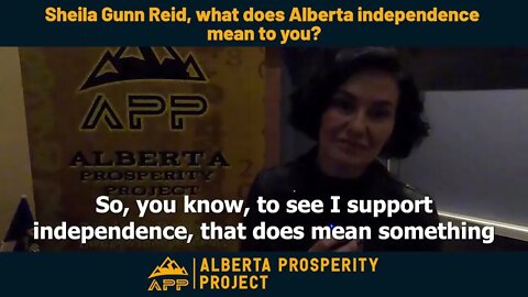 What does Alberta independence mean to Sheila Gunn Reid,?