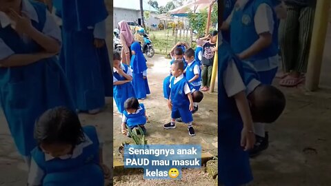 anak PAUD lagi mau masuk kelas #shorts #paud #anak #short