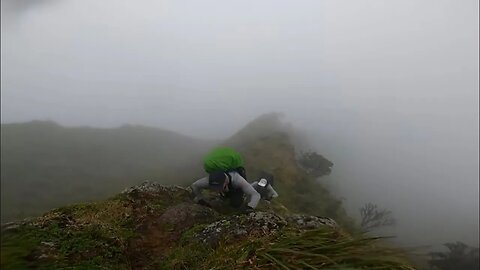 DISTURBING HIKE ON SOME BIG RIDGES WITH A CREW OF SURFERS