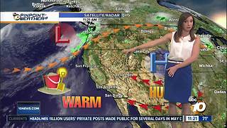 10News Pinpoint Weather with Meteorologist Megan Parry