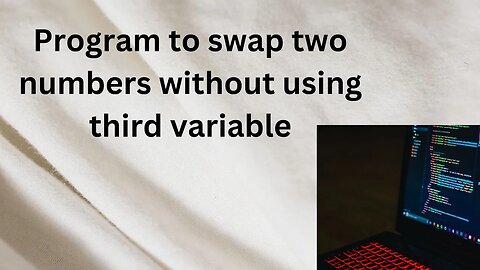 Program to swap two numbers without using third variable #programming #algorithm #tricks