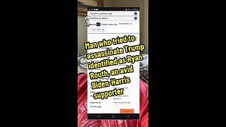 Biden-Harris Supporter Ryan Routh Identified in Attempted Assassination of President Trump