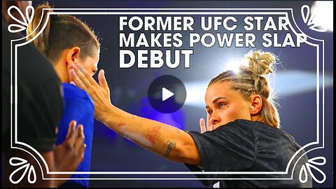 Former UFC Star Makes a Statement | Paige VanZant vs Christine Wolmarans | Power Slap 8 - Full Match #1