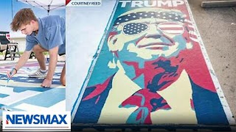 WATCH: Texas high school student paints Trump on parking spot | American Agenda