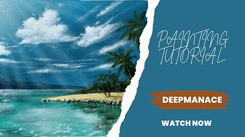 How to Paint the Paradise Beach Acrylic Painting