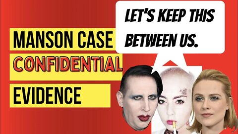 Breaking: Marilyn Manson v Wood/Gore goes CONFIDENTIAL!