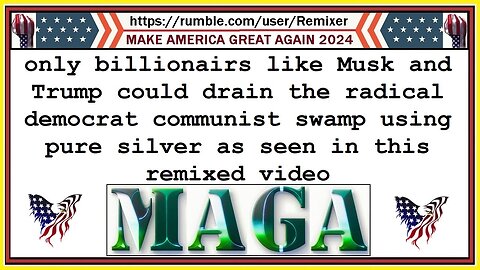 Musk & Trump drain the radical democrat communist swamp 2025