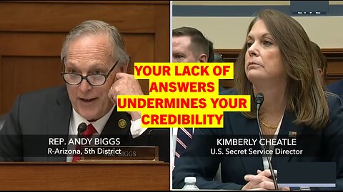 Rep. Andy Biggs (R-AZ): Your Lack of Awareness Undermines Your Credibility