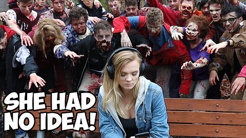 Surprising Strangers With 100 Zombies - Experiment