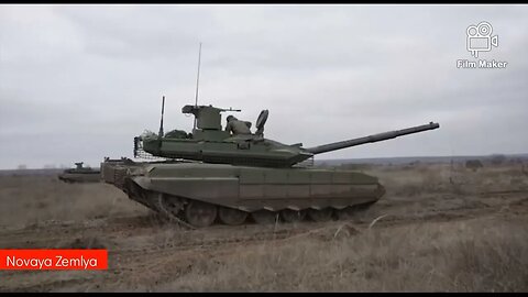 Russian T-90Ms combat exercise in the rear zones of the SMO in Ukraine Operation