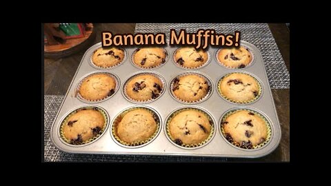 Banana Muffins! (With Chocolate Chips!)