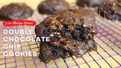 BIG Double Chocolate Chip Cookies Recipe