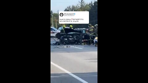 Serious Head In Crash In King City Ontario