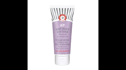 First Aid Beauty KP Bump Eraser Body Scrub Exfoliant for Keratosis Pilaris with 10% AHA 2 oz.