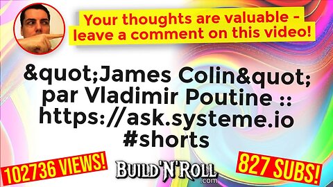 "James Colin" par Vladimir Poutine :: https://ask.systeme.io #shorts